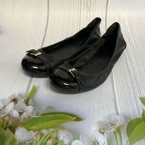 Preowned Cole Haan black ballet slippers Size 8